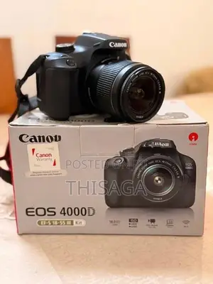Canon EOS 4000D With Zoom Lens Full Set