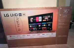 LG UA70 75-Inch UHD AI 4K Smart TV + A Voltage Converter (Yinleader)