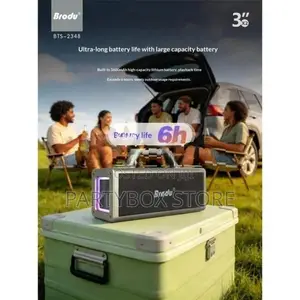 Brodu BTS - 2348 New Ikaraoke Boomsbox Speakers With Dual Mic (100W)