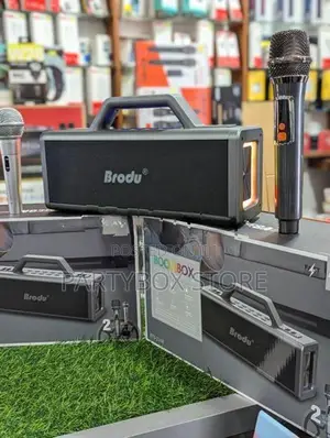 Brodu BTS - 2348 New Ikaraoke Boomsbox Speakers With Dual Mic (100W)