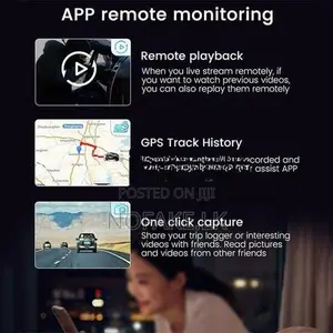 4G 2K Dual Lens Dash Cam with GPS Live Tracking