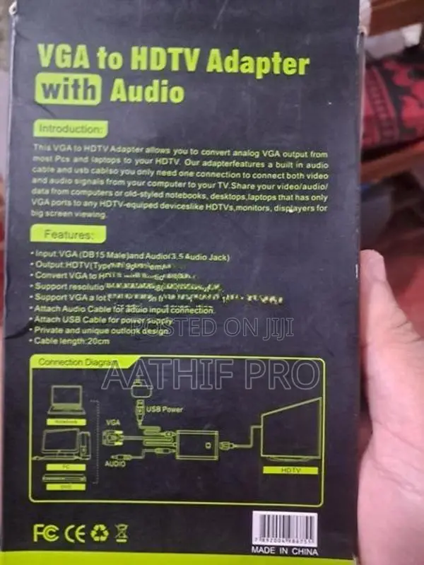 VGA To HDMI Adapter With Audio - Like New
