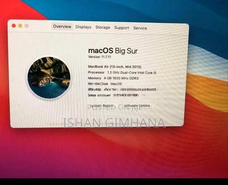 Apple MacBook Air 2013 i5 256SSD