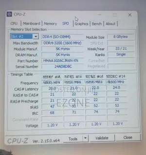 Laptop RAM DDR4 8GB 3200MHz