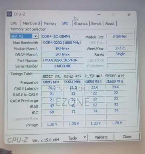 Laptop RAM DDR4 8GB 3200MHz