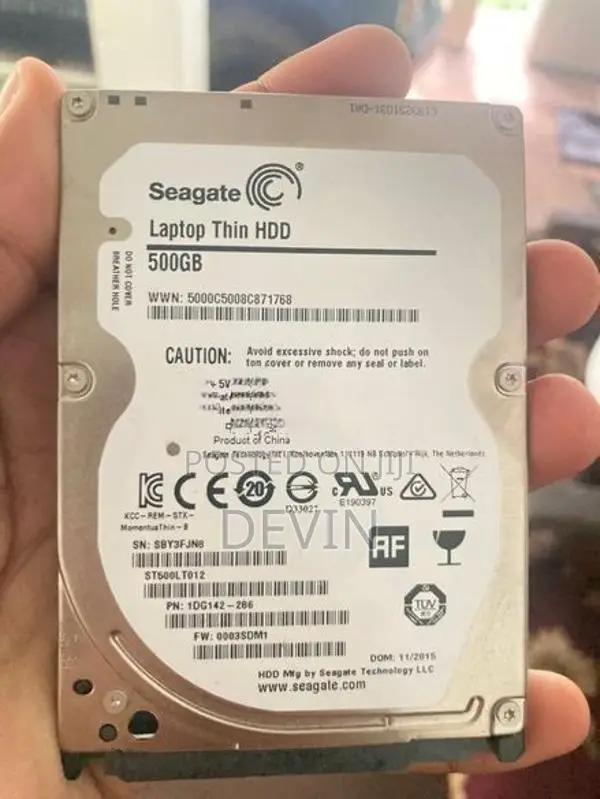 500 GB Laptop Hard