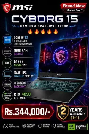 Brand New MSI Cyborg i5 13Gen RTX 4050 6GB