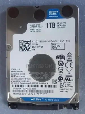 1TB Laptop Hard Drive (WD Blue)