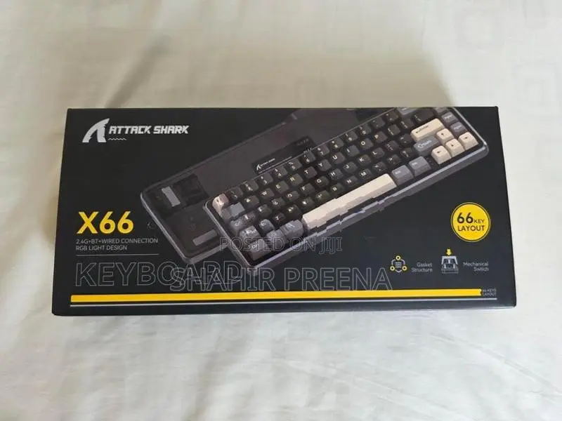 Attack Shark X66 Mechanical Gaming Keyboard - Brand New