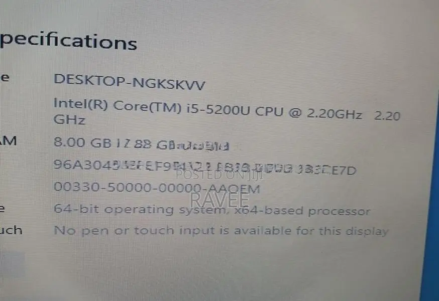 HP Elitebook Core i5 Laptop 5th Generation