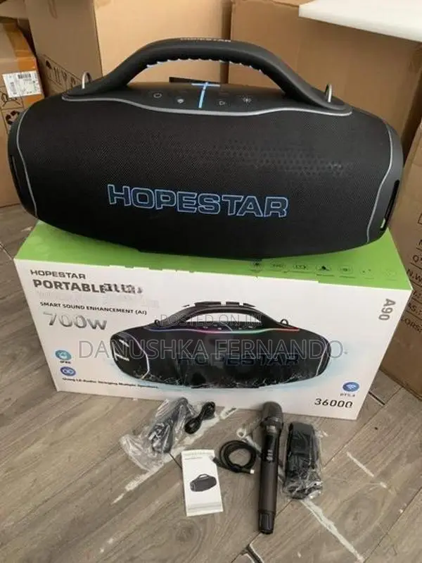 Hopestar 2026 New A90 High Power Outdoor Speakers With Mic (700W, AC/D