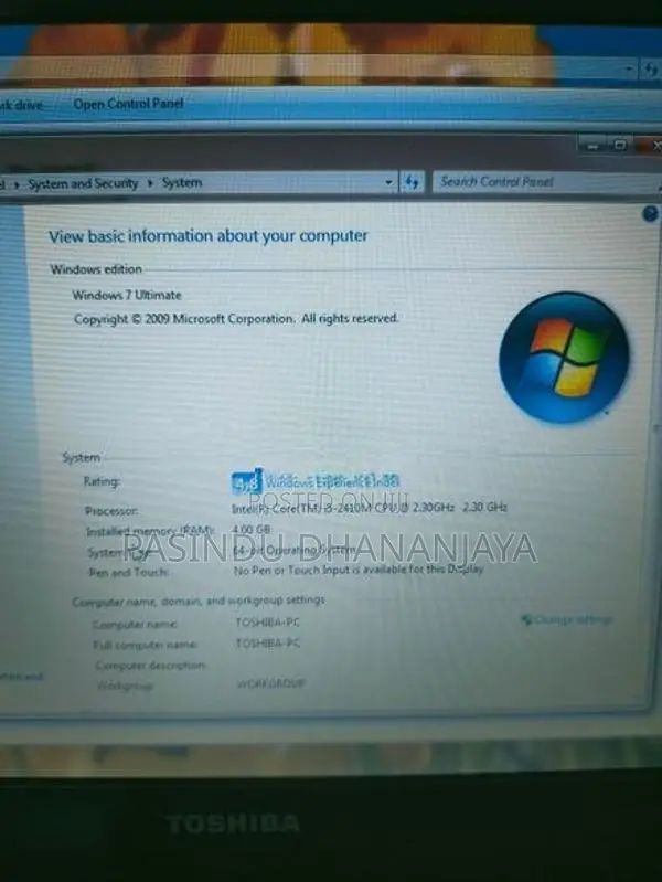 Toshiba Dynabook Laptop