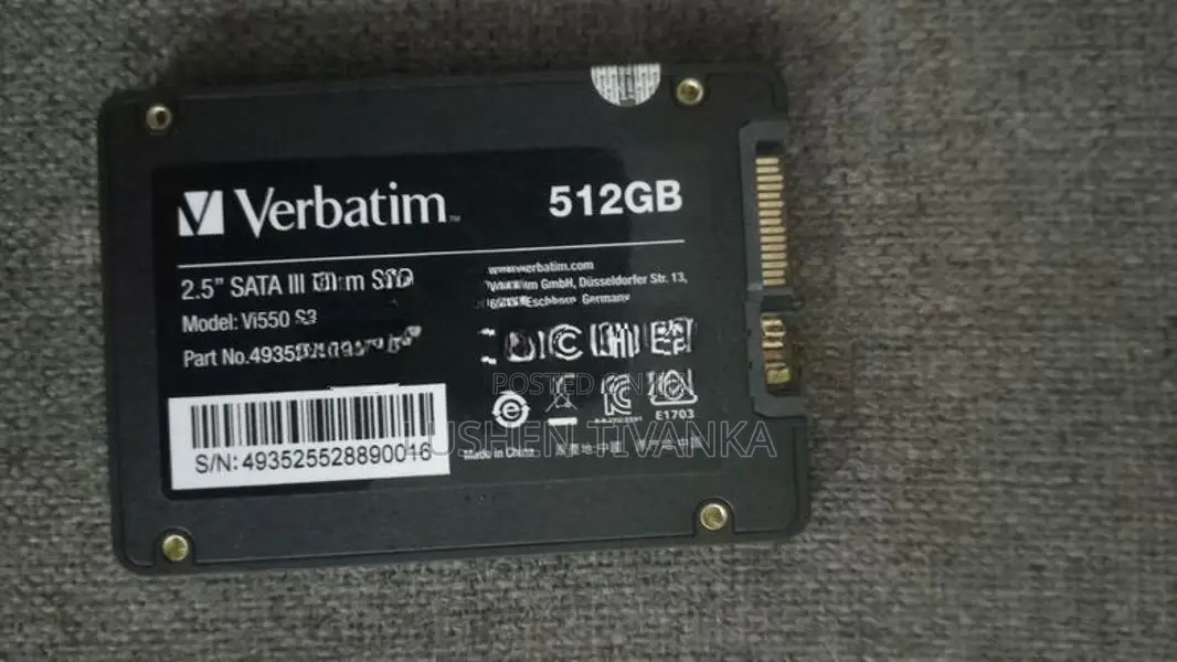 2.5” SATA III (6Gb/s) Verbatim