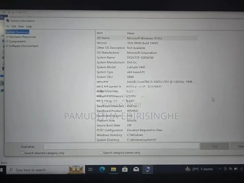 Dell i5 8th Gen Laptop