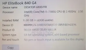 HP Elitebook Core i5 7th Gen Touch Screen Laptop