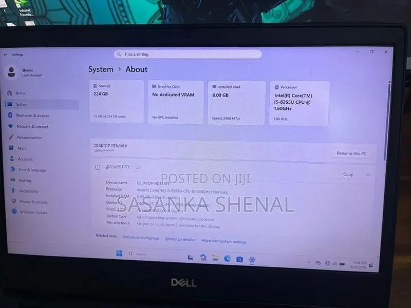 Dell Latitude i5 8th Gen