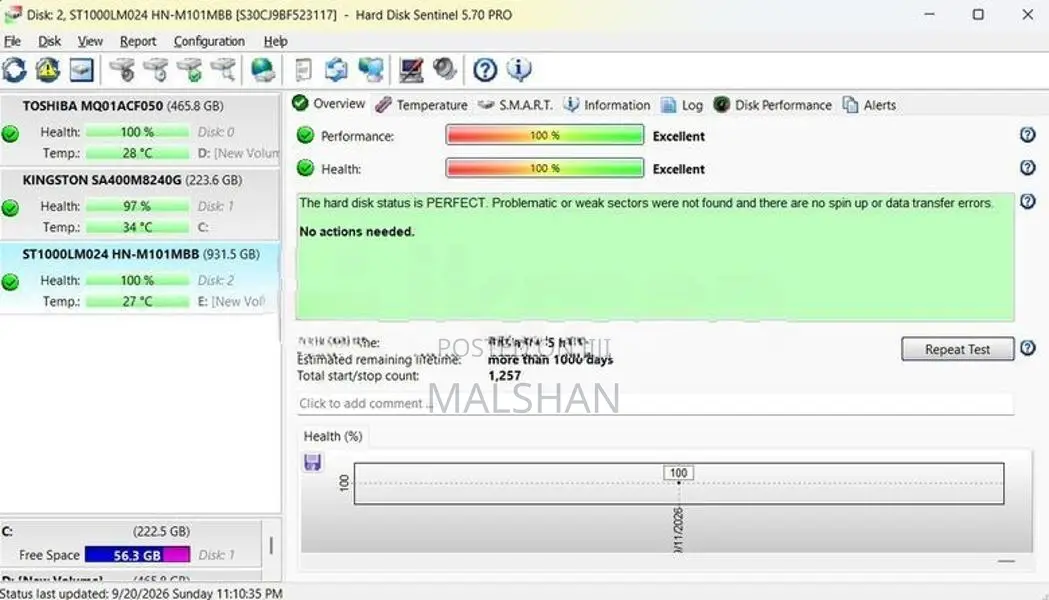 Samsung 1TB Laptop Hard Disk