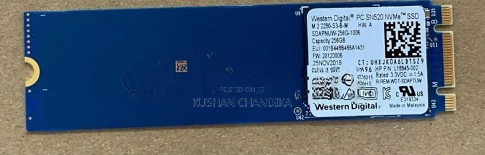 WD 256GB NVME