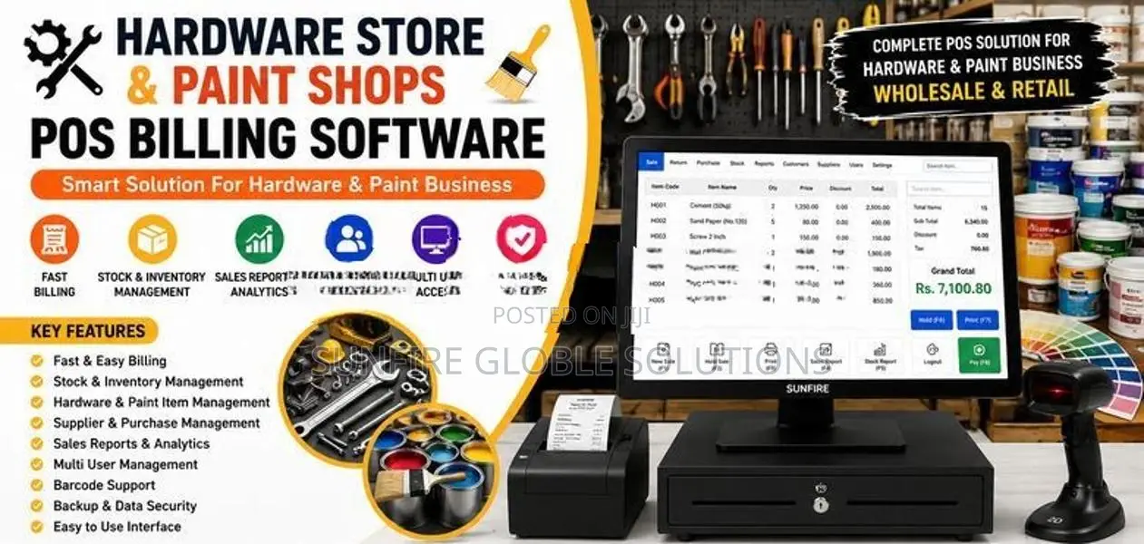 Hardware Store POS Software for Billing Stock & Business Management
