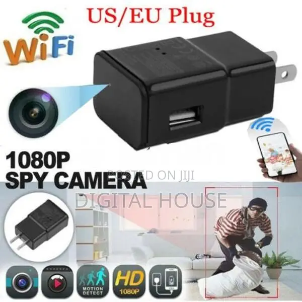Camera Wifi Wall Charger Video Recording Adapter 12mp FullHd / 1080P/n