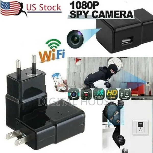 Camera Wifi Wall Charger Video Recording Adapter 12mp FullHd / 1080P/n