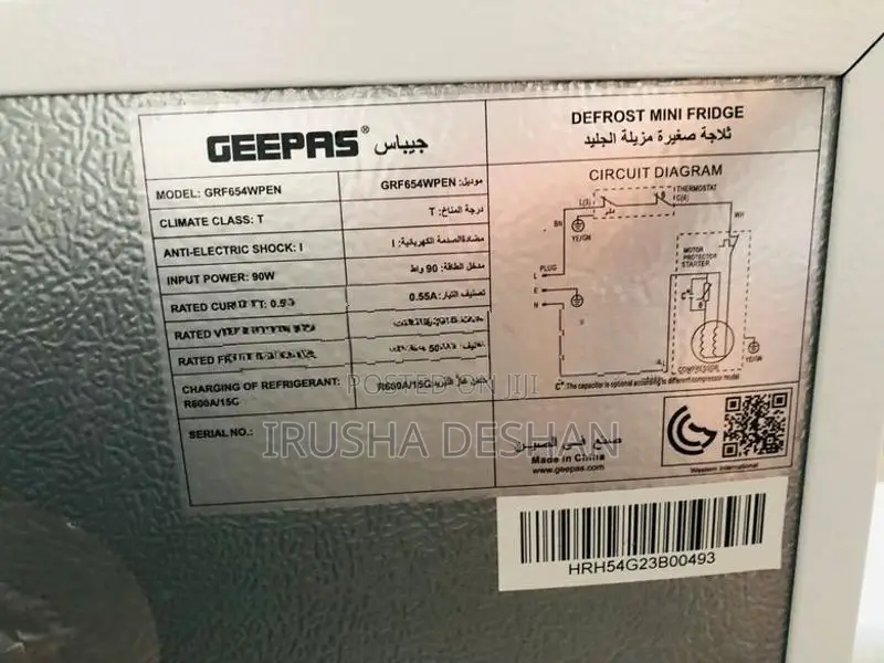 Geepas Mini Fridge