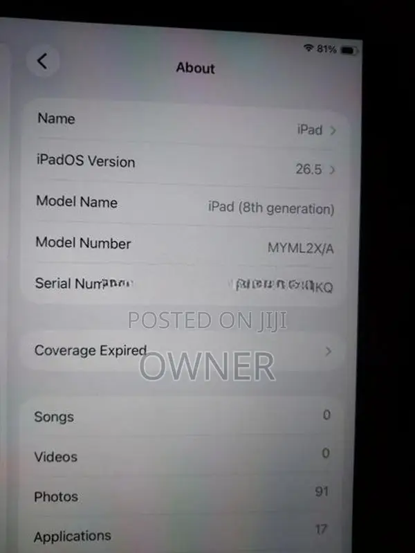 iPad 8th Gen 128GB