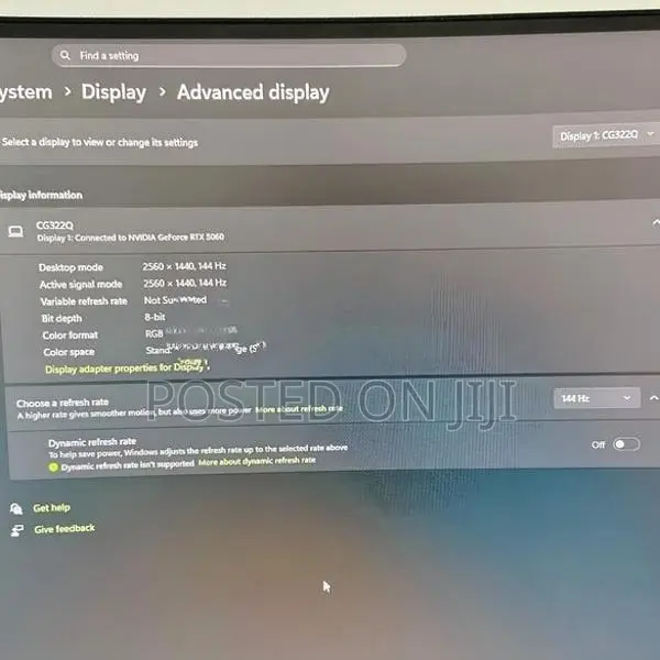 HKC 32 Inch 2k 144hz Monitor