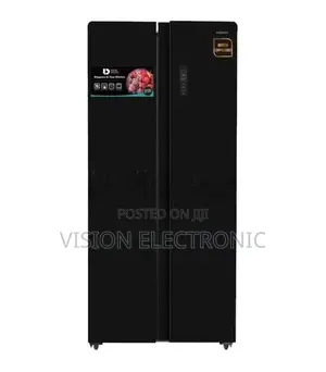 ABANS Side-by-side Inverter Refrigerator (Black) - 454L