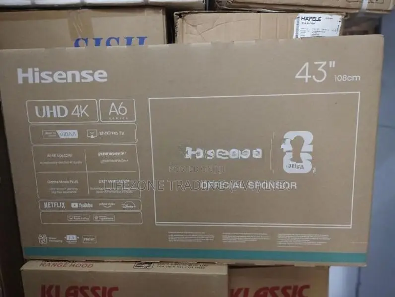 New "HISENSE" 43 inch 4K Ultra HD Smart TV