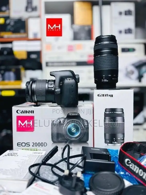 Canon EOS 2000D Canera Full Set Box