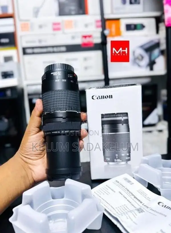 Canon EF 75.300mm Lens Full Set Box