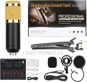 V8 Sound Card 8Pcs set BM800 Microphone Studio