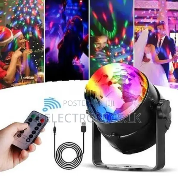 Sound Activated Rotating Disco Light Colorful LED Stage