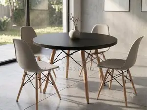 ​Modern Round Black Dining Table