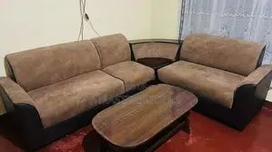 Used Damro L Shape Sofa Set With Coffee Table