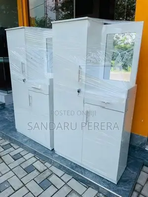 White melmaine baby cupboard