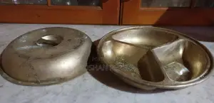Title: Rare Family Heirloom: Antique Era Silver-Plated Brass Dishes