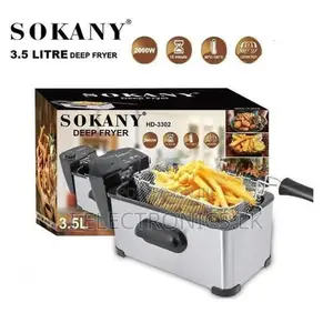 SOKANY Deep Fryer 5-Speeds Temperature Control 3.5L