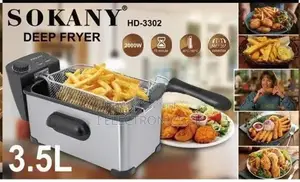 SOKANY Deep Fryer 5-Speeds Temperature Control 3.5L
