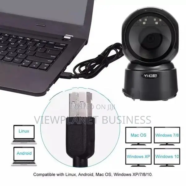 2D Barcode Scanner Desktop USB Wired Reader for POS YHD-9300D