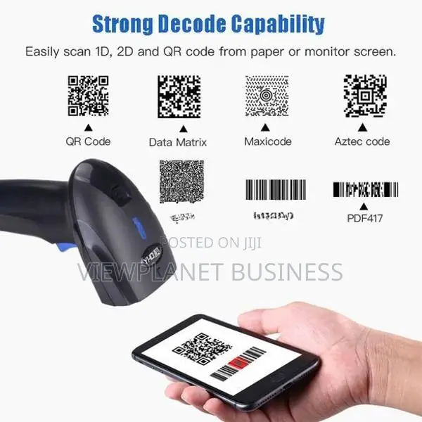 2D Mobile Supported Portable Bluetooth Barcode Scanner YHD-1100DB