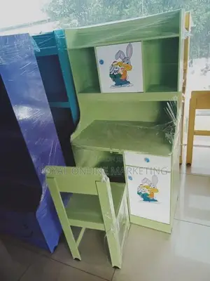 new baby modern writing table with rack and chair (A-8)