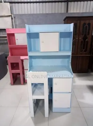 new baby modern writing table with rack and chair (A-8)