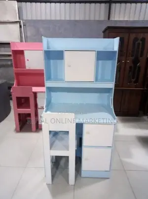 new baby modern writing table with rack and chair (A-8)