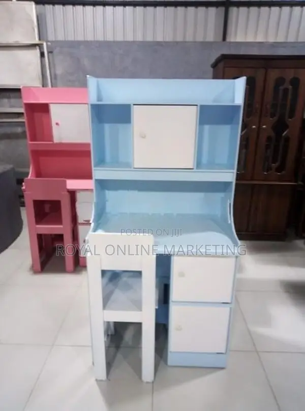 new baby modern writing table with rack and chair (A-8)