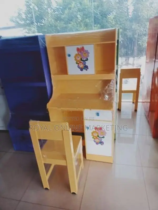 new baby modern writing table with rack and chair (A-8)