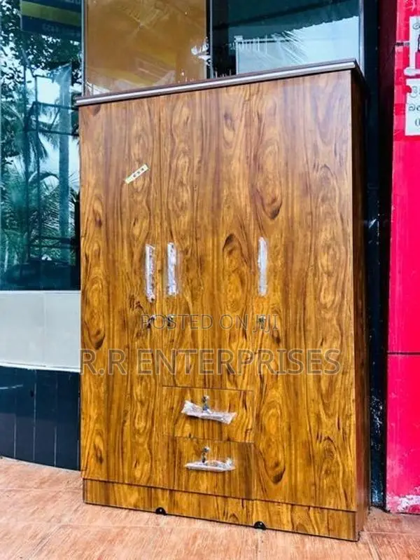 New 3 Door Brown Melamine Wardrobes