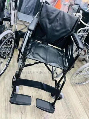 Wheelchair Powder Corted Black Edition With Safety Belt Wheel Chair