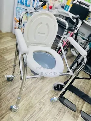 Commode Chair With Wheels Height Adjustable